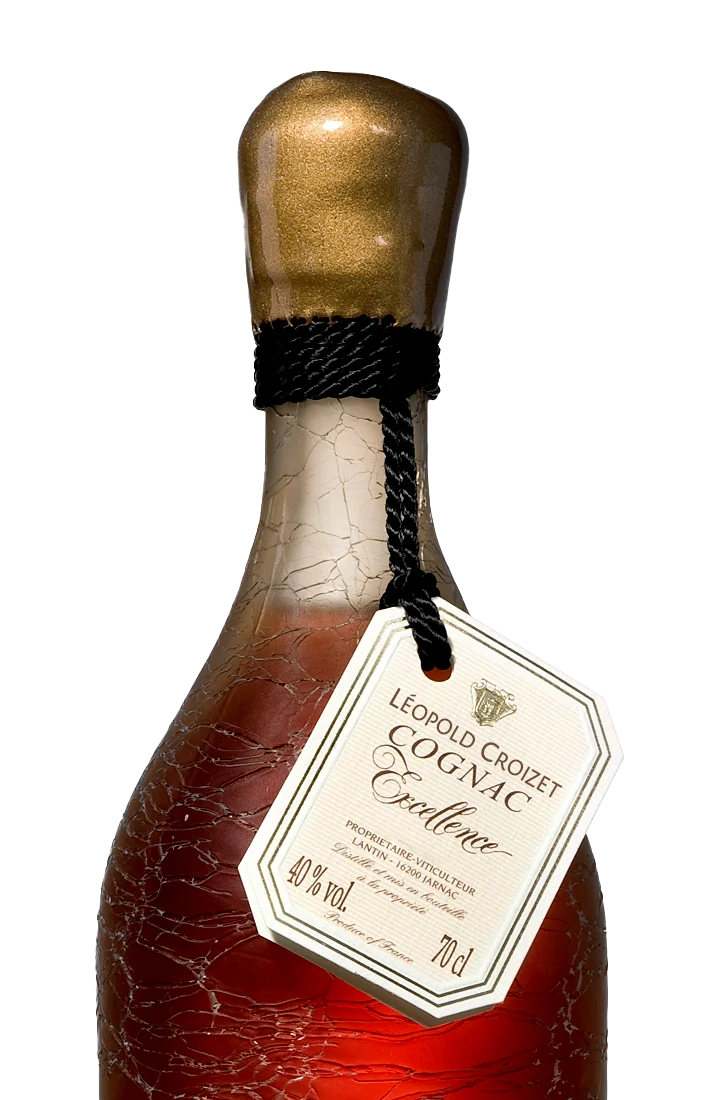 Détail étiquette Cognac Léopold Croizet Excellence Cognac Léopold Croizet Excellence